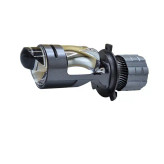 هدلایت لنزدار دو رنگ A8 ZIMMER پایه H4 دو لنز سفید زرد