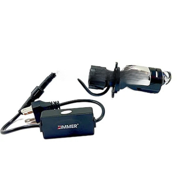 هدلایت لنزدار دو رنگ A8 ZIMMER پایه H4 دو لنز سفید زرد