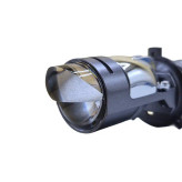 هدلایت لنزدار دو رنگ A8 ZIMMER پایه H4 دو لنز سفید زرد